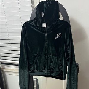 Victoria's Secret Dark Velvet Bomber Jacket